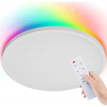 Stropní Svítidlo kulatý s RGB páskou ovládaný dálkovým ovládáním LED 36W s proměnnou barvou 40 cm