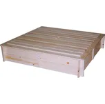 Pískoviště dřevěné s lavičkami a krytem Biedrax 140 x 140 x 30 cm Barva: Přírodní