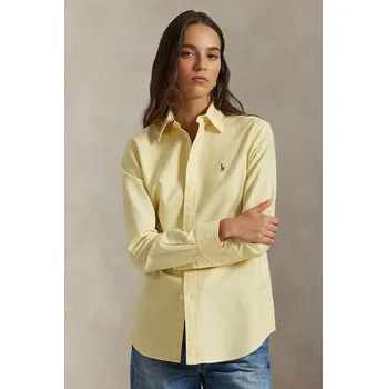 Dámská košile Bavlněná košile Polo Ralph Lauren 211970736 žlutá 10X, vel. S