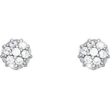 Náušnice Steel Edge Náušnice pecky stříbro se zirkony 313201001