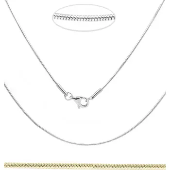 Šperk Hadí řetízky 45-80cm z chirurgické oceli 1mm - 60cm / Light Gold SL