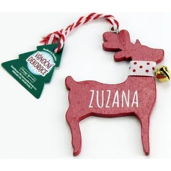 Vánoční dekorace Vánoční dekorace červený sob ZUZANA