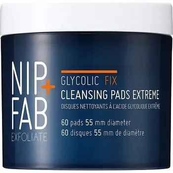 Odličovač NIP+FAB Glycolic fix extreme, noční čístící pleťové tamponky 60 ks
