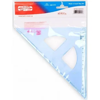 Koh-i-noor trojúhelník s kolmicí modrý