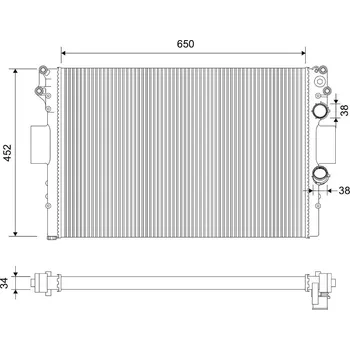 Chladič motoru Chladič, chlazení motoru VALEO 734230