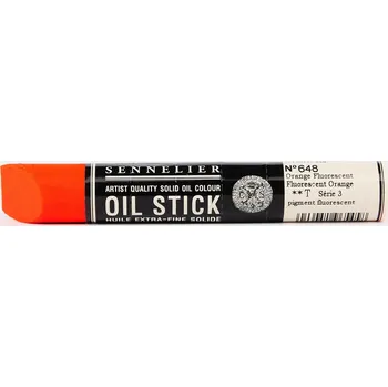 Olejová barva Oil Stick Sennelier S3 38 ml – 648 Fluorescent Orange