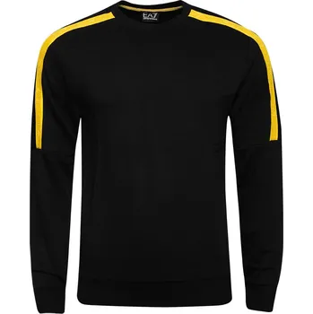 Pánská mikina PÁNSKÁ MIKINA EA7 EMPORIO ARMANI ČERNO- MIKINA 3DPM56 ORIGINÁLNÍ DÁREK M