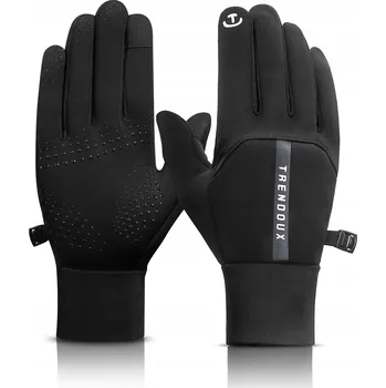 Cyklistické rukavice Sportovní jezdecké rukavice Zimní cyklistické rukavice vel. L Černé
