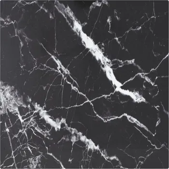 Konferenční stolek vidaXL Stolní deska 30 x 30 cm 6 mm tvrzené sklo mramorový design [322252] Barva: Černobílý