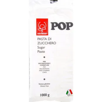 Cukrová hmota bílá fondán MODECOR – 1 kg