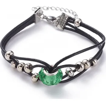 Náramek Náramek, korálky, chirurgická Ocel, zelený