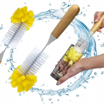 Kartáč na nádobí Drátěnka na kuchyňské nádobí s rukojetí (držákem) Schaum 1 ks