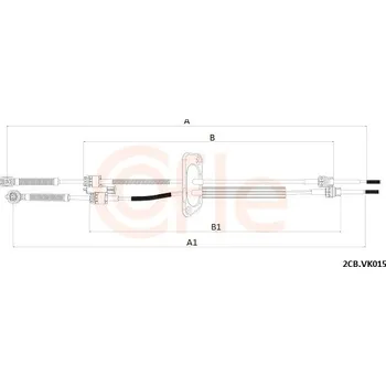 Tažné lanko, ruční převodovka, 2CB.VK015