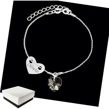 Náramek Stříbrný Dámský Náramek Srdce GRAVÍROVÁNÍ Ryzost 925