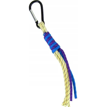 ZAJÍMAVÝ PŘÍVĚSEK NA KLÍČE PŘÍVĚSEK LINKA NA KLÍČE KARABINA KOVOVÁ ODRAZKA FLUO