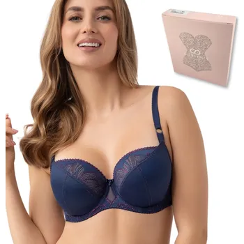 Podprsenka Gorsenia podprsenka s měkkými košíčky modrá velikost 80H