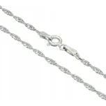 Goldstore Stříbrný rhodiovaný řetízek Váha: 3.02 g, Délka: 55 cm