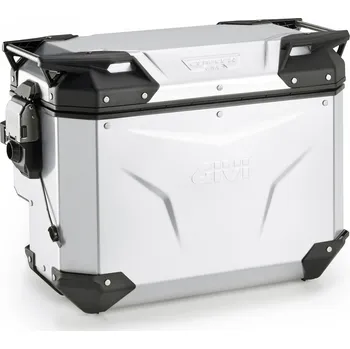 Motodoplněk OBKEVS40AAR stříbrný eloxovaný pravý kufr GIVI Trekker Outback EVO SMART hliníkový (boční), 40 l.