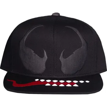 Pokrývka hlavy Čepice kšiltovka Marvel: Venom (nastavitelná) černá bavlna