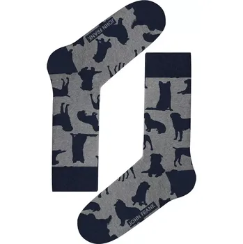 Pánské ponožky s obrázky John Frank JFLSEF09 grafit velikost 40-45