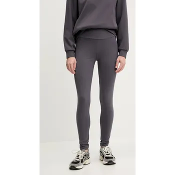 Dámské legíny Legíny EA7 Emporio Armani dámské, šedá barva, s potiskem, AF12484.7W000080 90X, vel. M