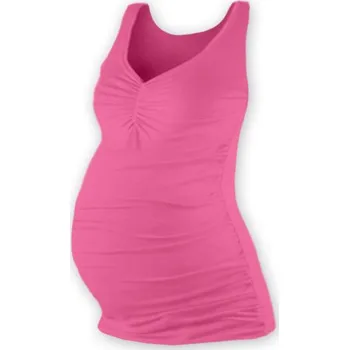 Těhotenská móda JOŽÁNEK Těhotenský topík JOLANA - růžová, vel. M/L (barva: Růžová, vel. M/L, TR06-TIL)