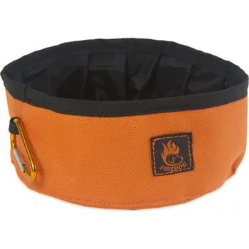 Miska pro psa Firedog Click & Go cestovní miska 1,0 L oranžová