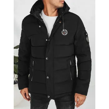 Pánská zimní bunda s kapucí Dstreet TX5053 - výprodej Barva: Černá, Velikost: XL