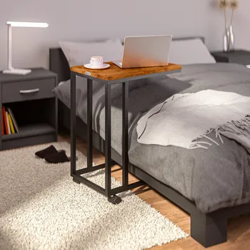 Obývací pokoj Casaria® Odkládací stolek 50x35x65/70cm Černý