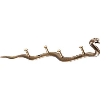 Věšák 12249 věšák KOBRA staromosaz (Nástěnný věšák v povrchu mosaz. Praktický doplněk do interiéru.)