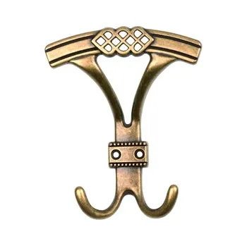 Věšák 284272 věšák Luxusní kloboukový staromosaz (Nástěnný věšák v povrchu mosaz. Praktický doplněk do interiéru.)