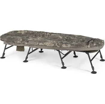rybářské lehátko Lehátko + Spací Pytel Nash Indulgence HD40 8 Leg Sleep System Camo Wide