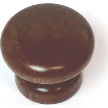 Nábytkové kování 47004 úchytka dřevo borovice hnědá 35x29mm (Dřevěná úchytka z hnědé borovice. Rozměry 35x29mm, tmavší odstín dřeva pro teplé a kontrastní interiéry.)