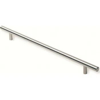 Nábytkové kování 12261 úchytka JARKA 240 rozteč 240mm broušený nikl (Dlouhá úchytka model JARKA 240 v lesklém broušeném niklu. Rozteč 240mm. Výrazný lesk a větší délka pro široké plochy.)