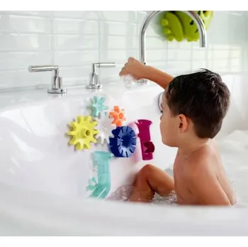 Hračka pro nejmenší Hračka do vody, ozubená kola Cogs Navy Multi