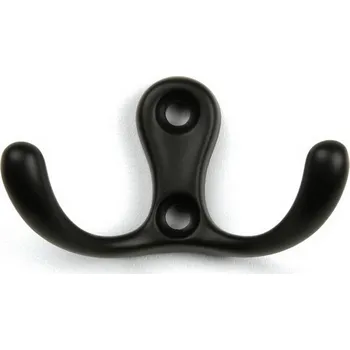 Věšák 91150 dvojháček černý (Nástěnný dvojháček. Praktický doplněk do interiéru.)