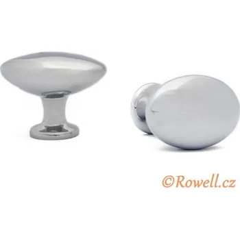 Nábytkové kování K35 Knopka stříbrná (Kulatá kovová knopka model K35 ve stříbrné barvě. Průměr cca 35mm, moderní a nadčasový design.)