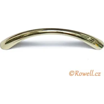 Nábytkové kování UO2. Úchyt 96mm zlatá (Visací úchytka model UO2 v luxusní zlaté barvě. Rozteč 96mm. Dodá nábytku nebo dveřím nádech přepychu a exkluzivity.)