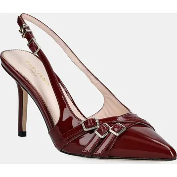 Dámské lodičky Kožené lodičky Guess SLING BACK BUCKLE S červená barva, 5GGZ31 7231A 5GGZ31.7231A.F57X 33X, EUR 40