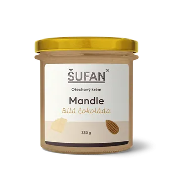 ŠUFAN s.r.o. Mandle s bílou čokoládou - 330 g