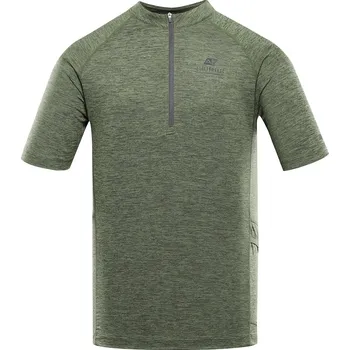 Cyklistické oblečení Pánský rychleschnoucí cyklistický dres ALPINE PRO GERET 2 zelená XS