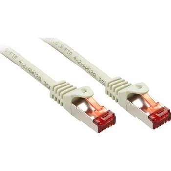 Síťový kabel Lindy Patchcord Cat.6 S/FTP 0,3m, šedý (47340)