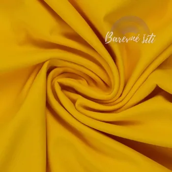 Bavlněný úplet Žlutá 312 *NEW* (E) 0,4m/ks (Kvalitní úplet z Německa)