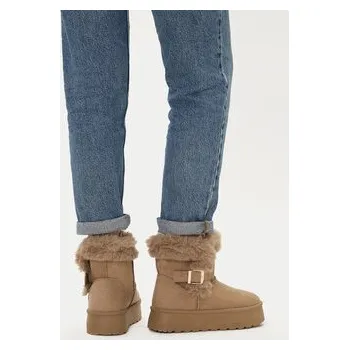 Dámské kozačky Polokozačky JENNY CEO-WSX23-15 Béžová 41