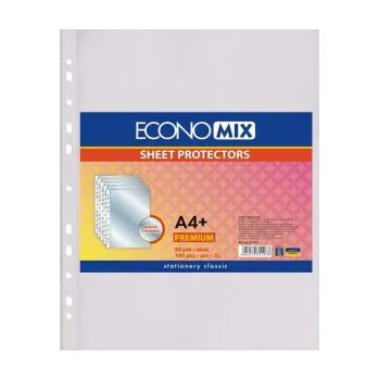 Chrániče na dokumenty A4 40µm, lesklé 100ks