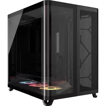 PC skříň Počítačová skříň mid‑tower AIR 5400 RS‑R ARGB, černá