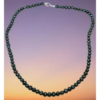 Šperk Náhrdelník říční perly drobné, luxusní s chirurgickou ocelí