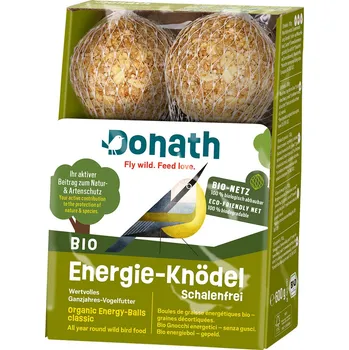 Pro ptáka Donath Organic Lojové koule Energy Ball bez slupek 6 x 100 g, v organické síťce