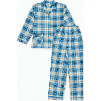 Dámské pyžamo xcena Hřejivé dámské pyžamo modré Velikost: XL