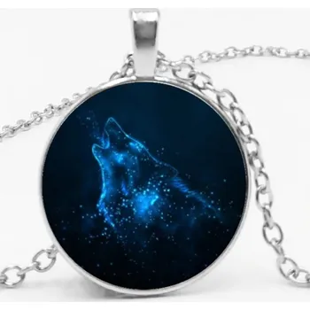 Řetízek Náhrdelník a přívěsek vlk